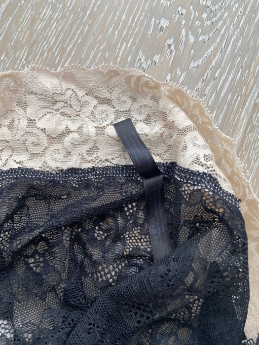 Kappahl majtki koronkowe czarne z cyrkoniami xs s