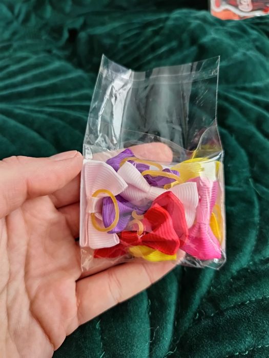 Zestaw dla małego psa/kota obroża skrzydełka kokardki