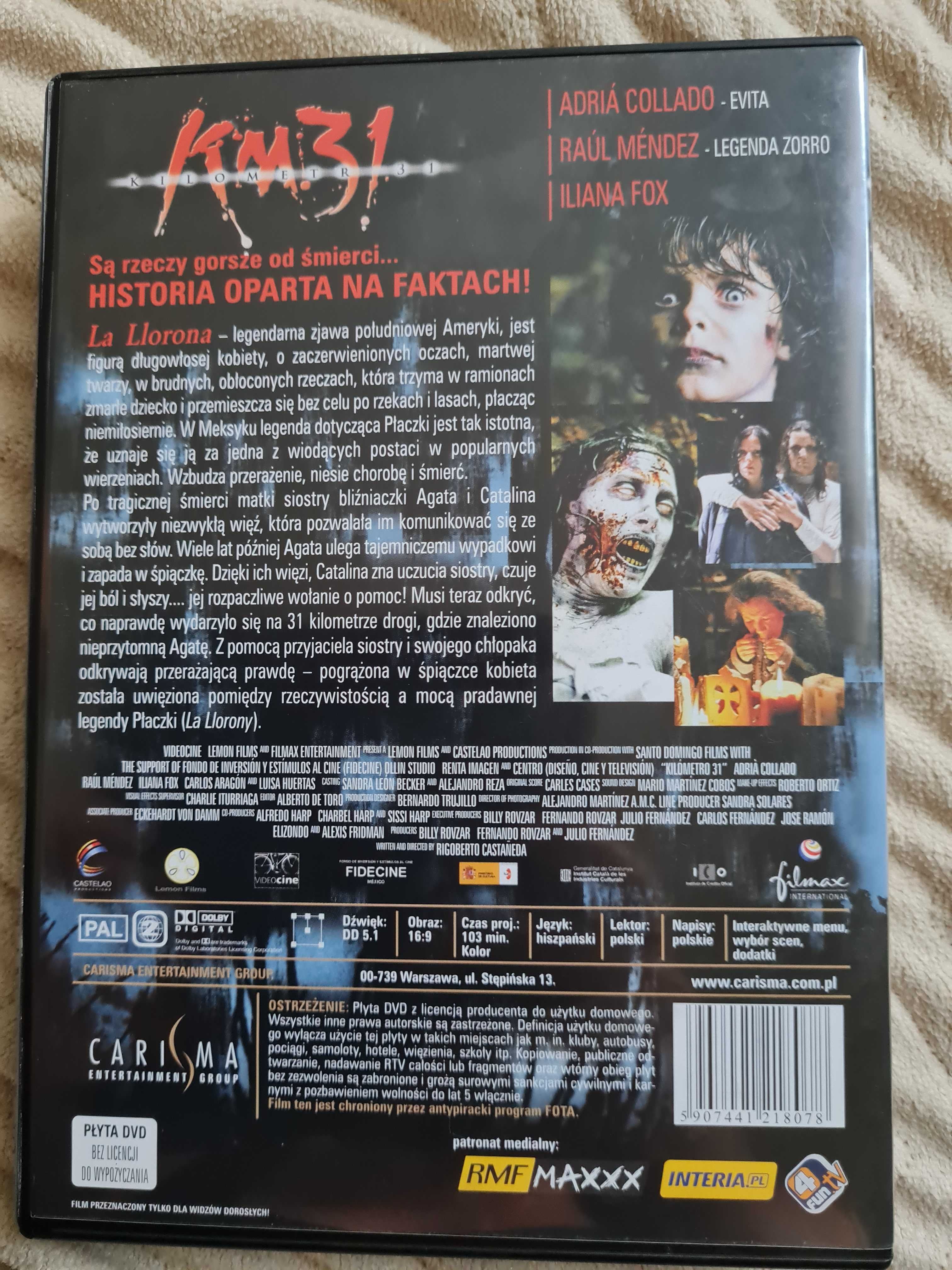 Km 31 płyta DVD horror