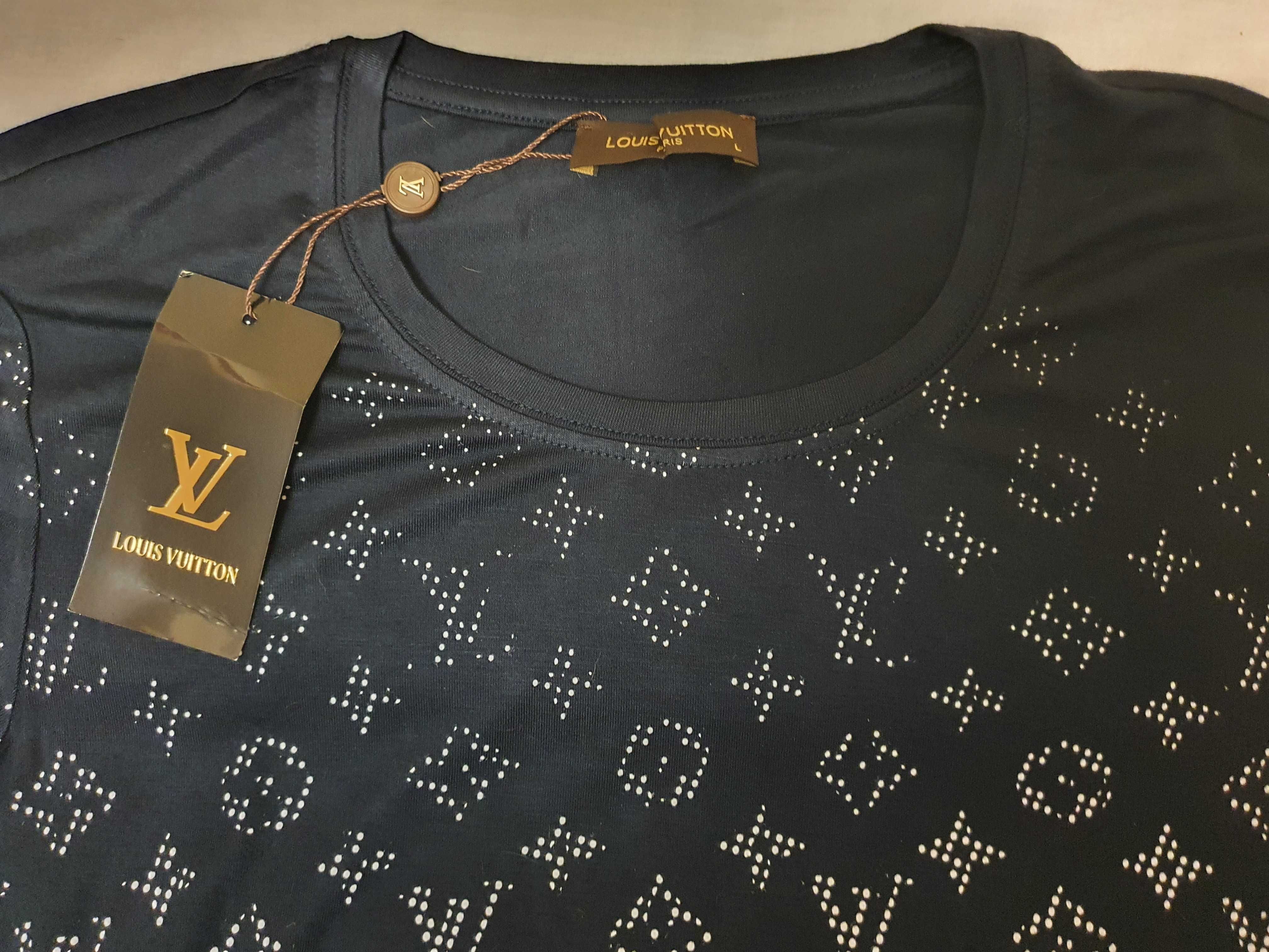 NOWA koszulka damska Louis Vuitton L t-shirt LV piękna lekka na lato