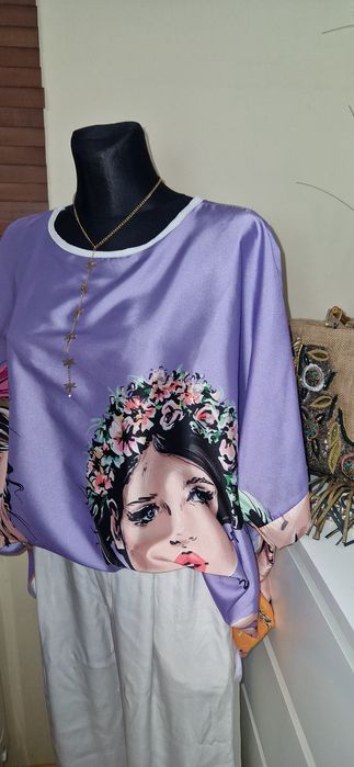 Bluzka oversize damska duża,  nowa