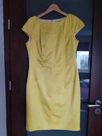 Elegancka, żółta sukienka damska r.42, na komunię, wesele.