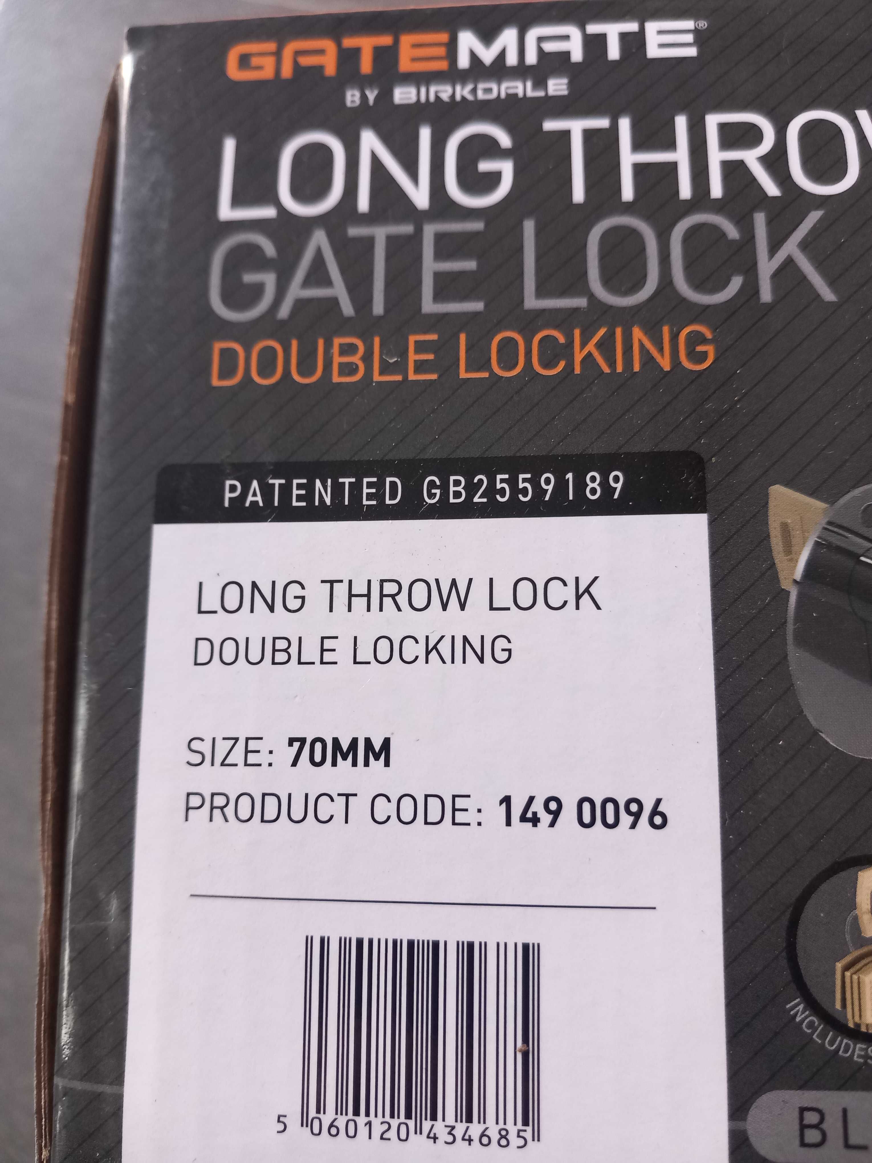 Zamek nawierzchniowy zasuwa 70 mm long throw lock