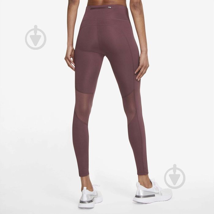 леггінси для йоги nike колір сливовий р. l/ m