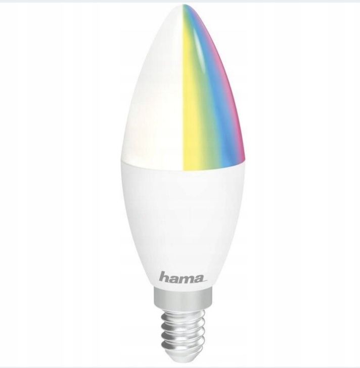 Inteligentna żarówka LED Hama SMART WiFi E14, 5,5 W, RGBW