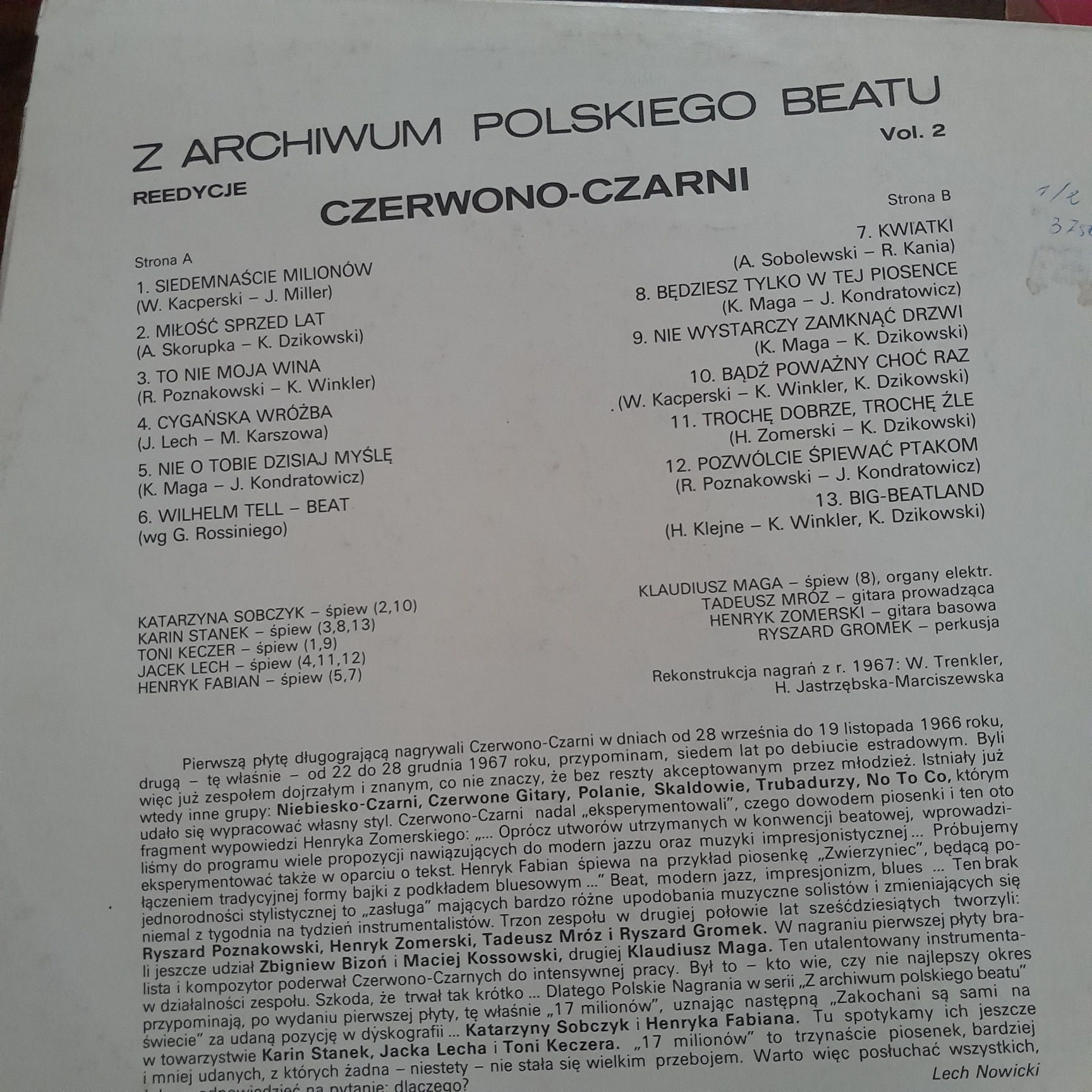 Z archiwum polskiego beatu vol 1, 2, 3, 4 Czerwono czarni Niebiesko cz