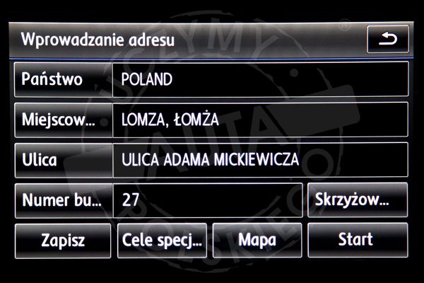 VOLKSWAGEN RNS 850 polskie menu lektor mapa
