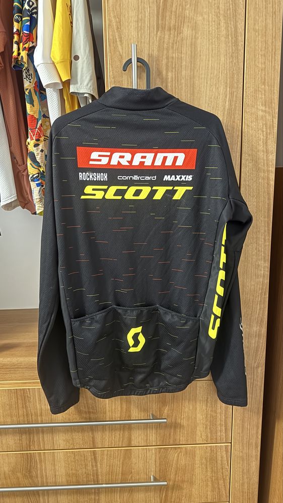 Bluza męska szosa rower Odlo Sram Scott Zip Full