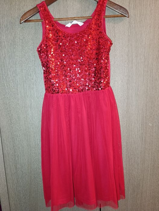 Sukienka czerwona h&m rozm.146/152