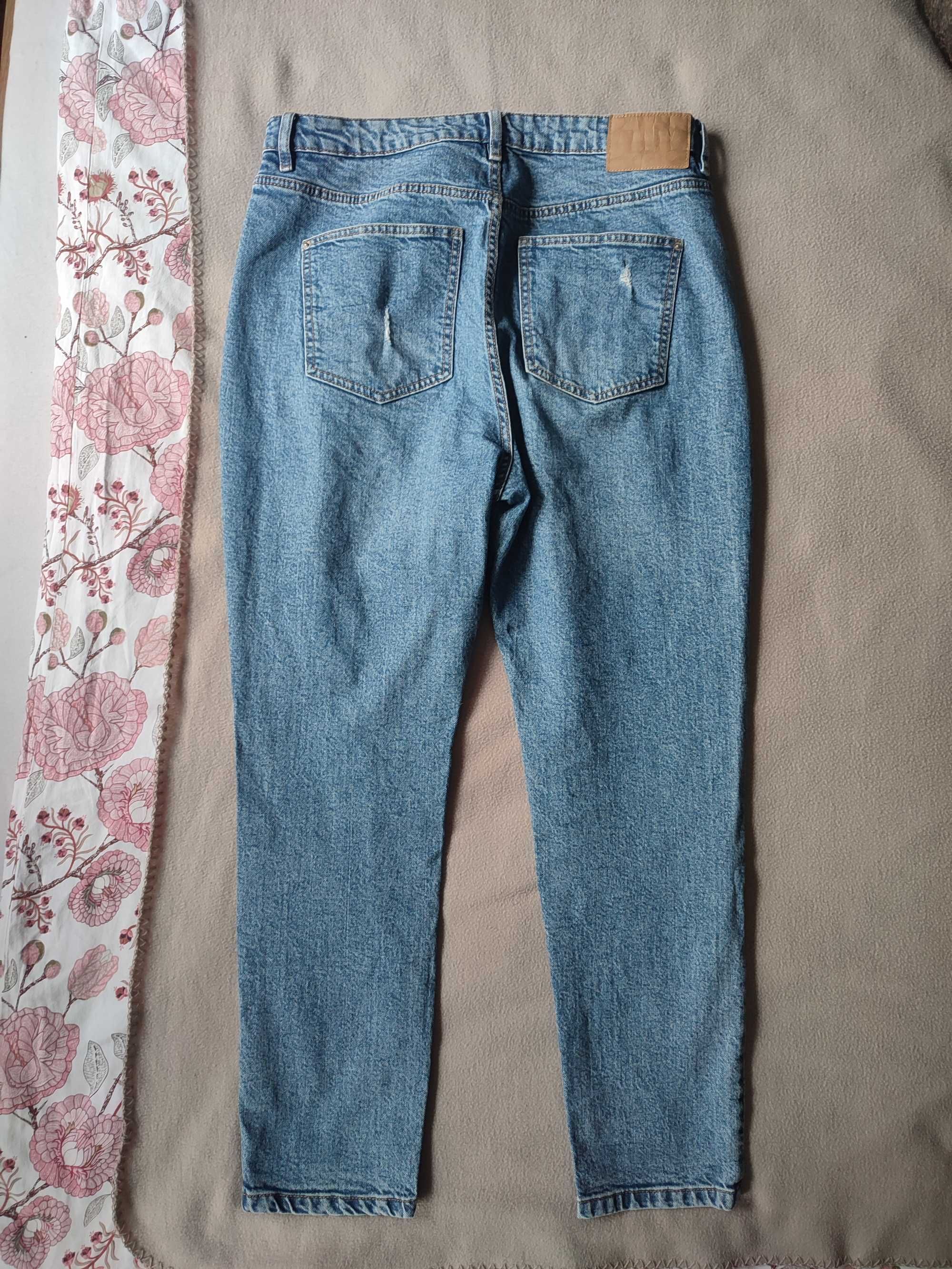 Jeansy mom high waist 44 Sinsay