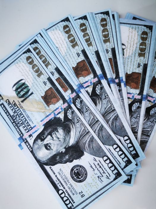 100 Dolarów USA plik 100szt. dwustronne 10x