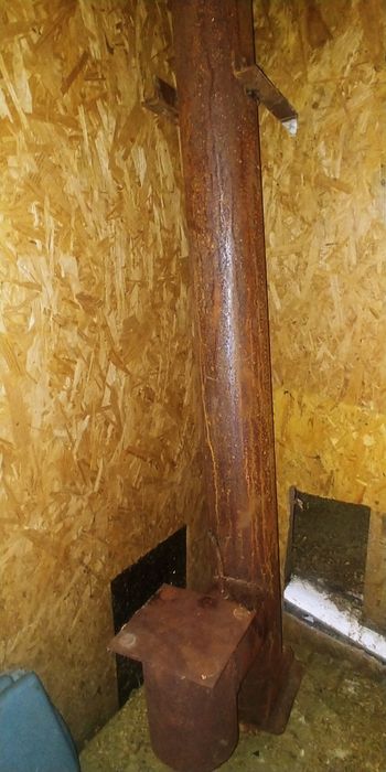 Б/У печка (95см глубина)  буржуйка булерьян печь варочная Мрия+дымоход