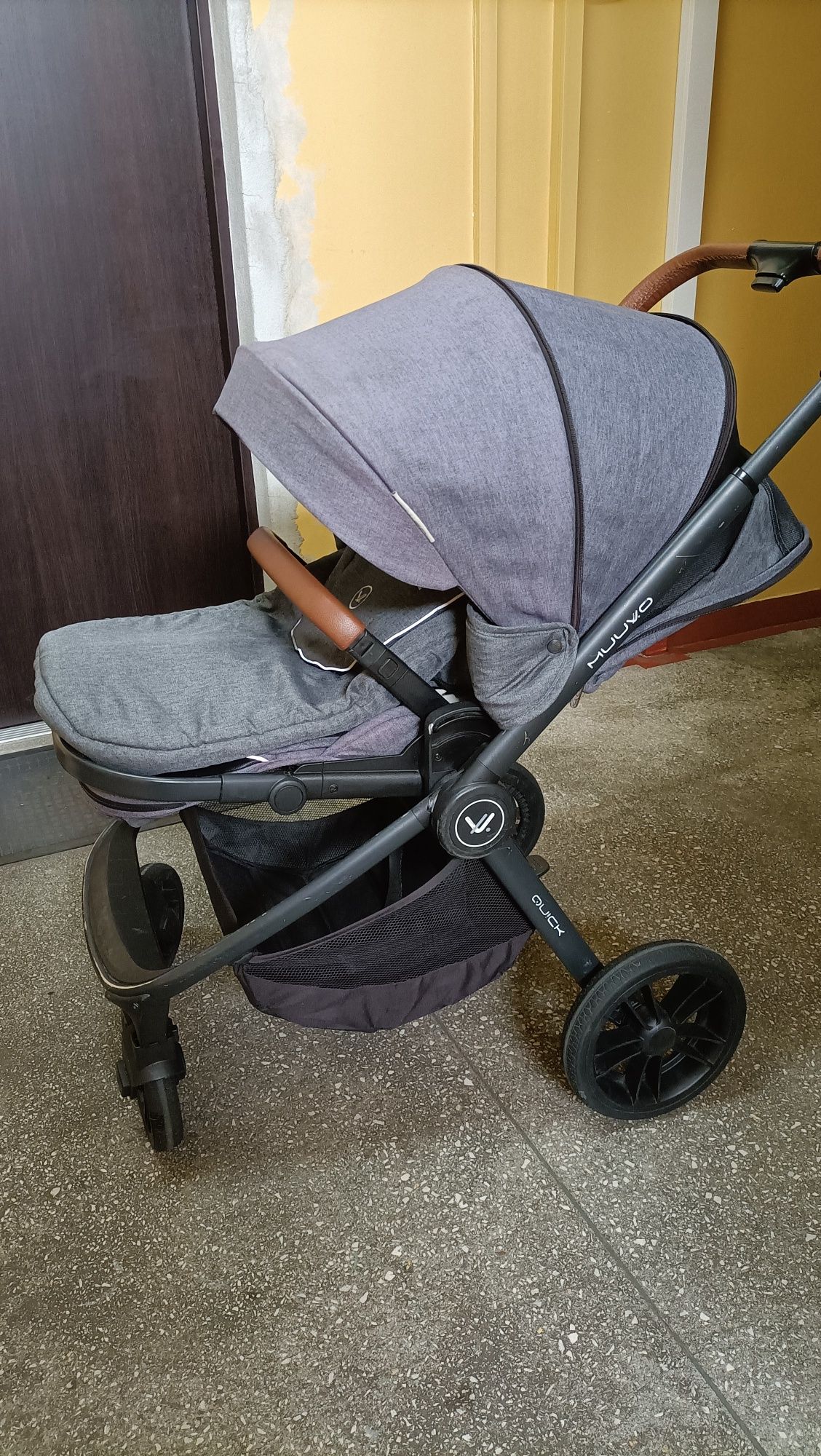 Wózek 2w1 Muuvo Quick szary