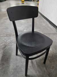 Krzesła Ikea IDOLF 4 szt czarne obiadowe