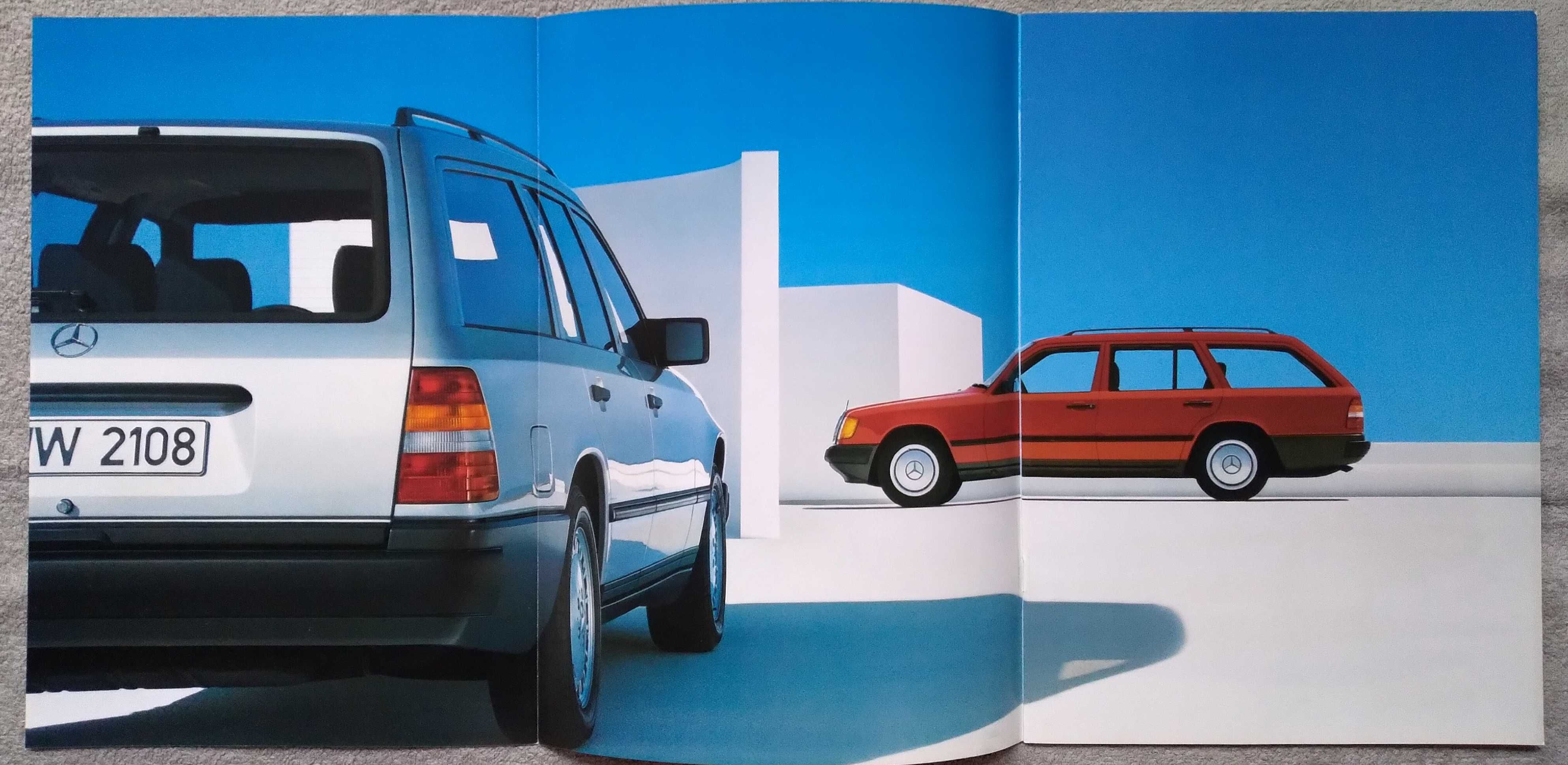 Prospekt Mercedes-Benz T modele S124 rok 1989