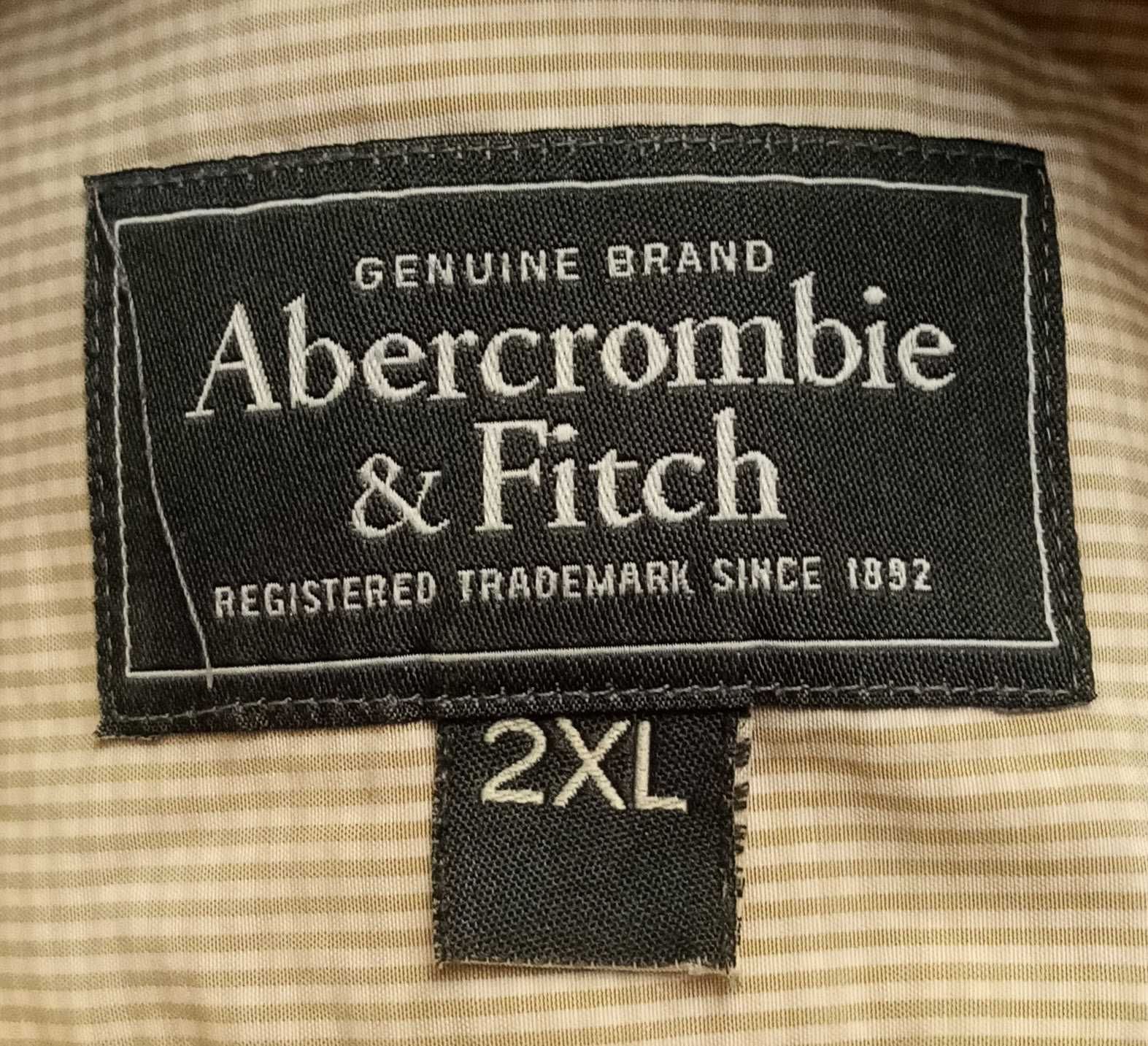 H) ABERCROMBIE&FITCH koszula krótki rękaw kratka Roz.2XL