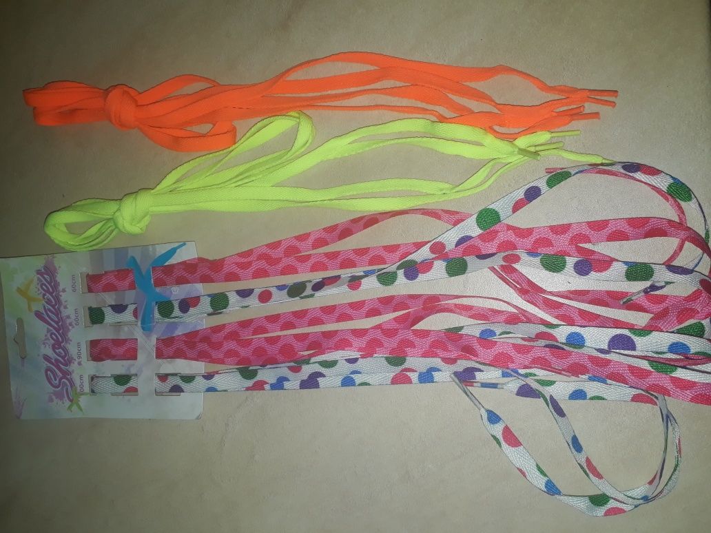 Kolorowe sznurowadla sznurówki nowe