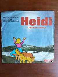 Antigo disco de vinil Heidi 1975