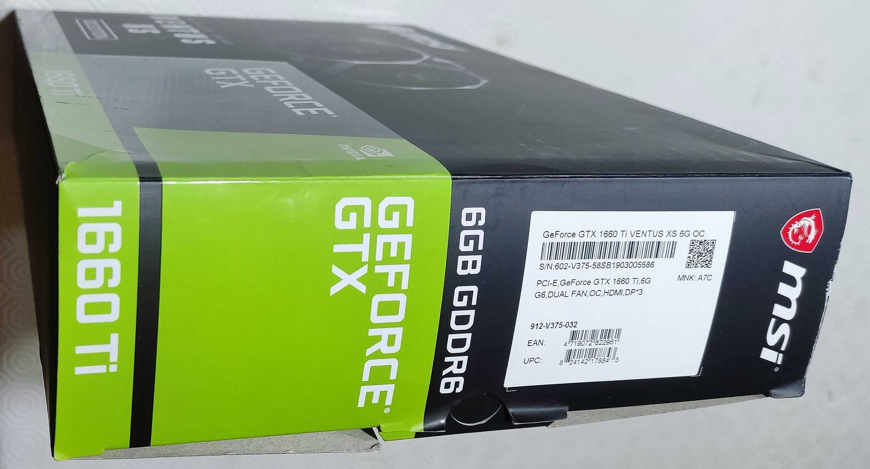 MSI GeForce GTX 1660 TI Ventus XS OC