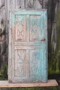 Stare drzwi do domu ciężkie solidne 100 letnie do renowacji