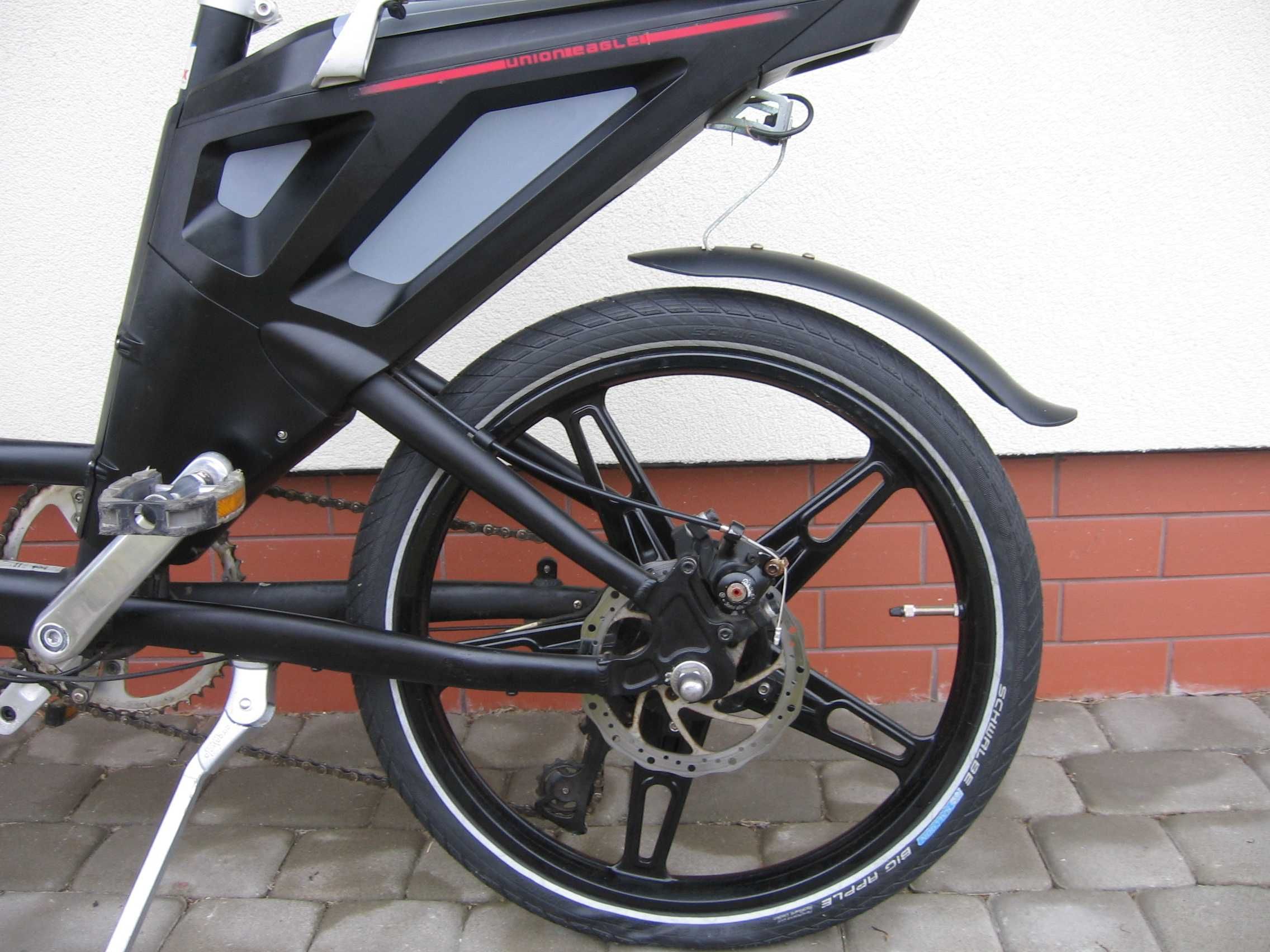 Rower elektryczny Union Eagle - osprzęt Tranz X-koła 20"- brak baterii