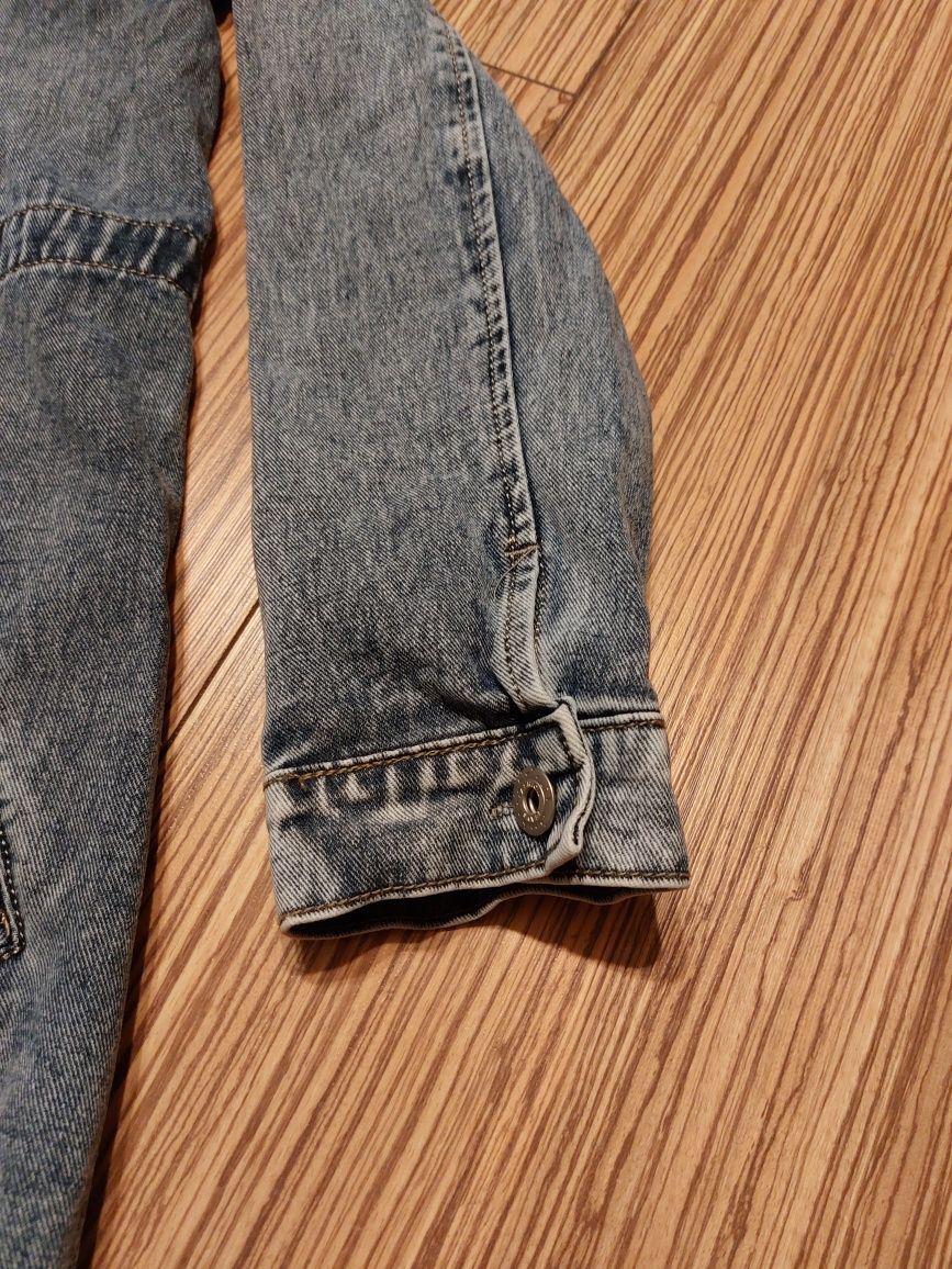 Długa kurtka, katana jeansowa rozmiar XL