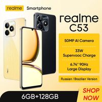 Мобильный телефон Realme C 53 NFC 8/256Gb black, gold новые запечатаны
