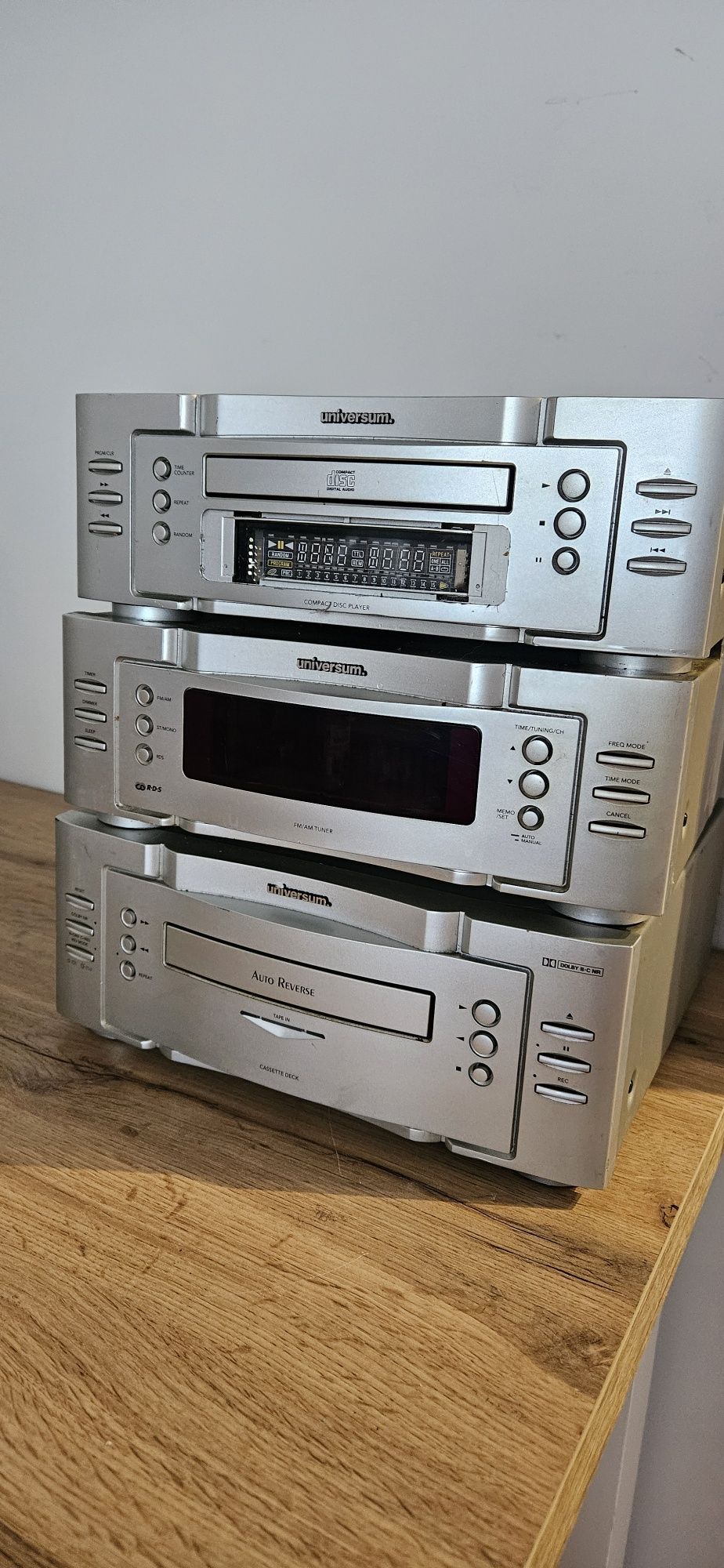 Mini wieza Uniwersum segmenty cd tape i tuner