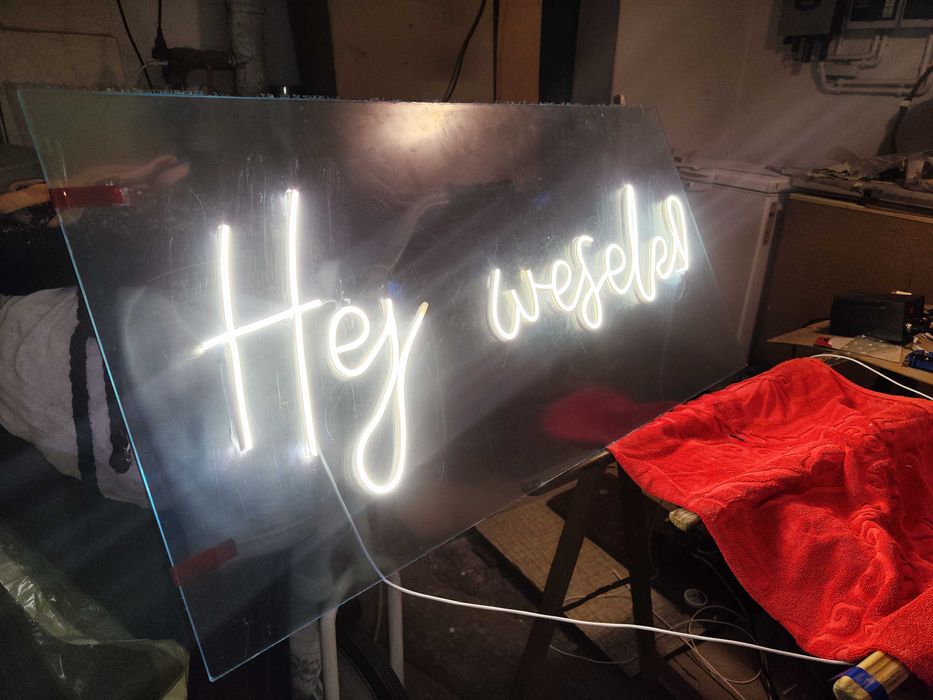 Neon weselny "Hej wesele"