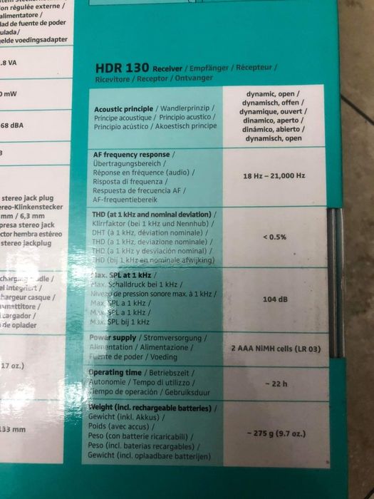 Słuchawki nauszne bezprzewodowe Sennheiser wireless 130