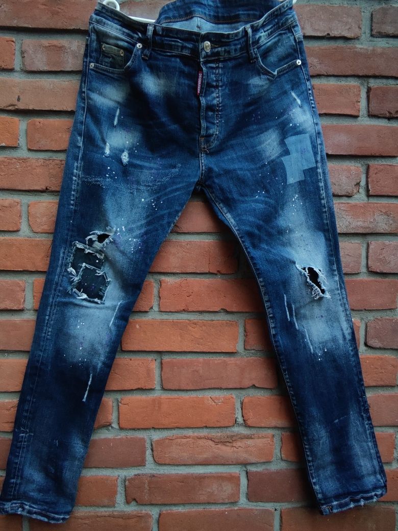 Męskie Spodnie Jeansowe Dsquared 2