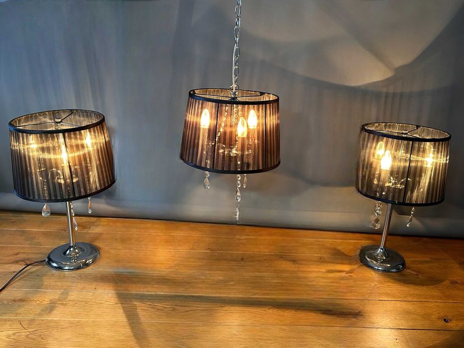 Komplet lamp Vintage, Glamour, Hollywood Regency