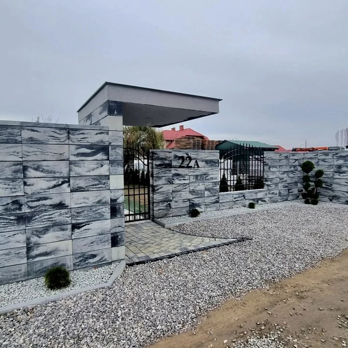 Ogrodzenie Brama Przęsła Furtka Pustak Gładki Łupane Joniec Płot