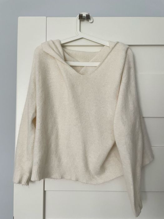 Mihos Sweter Nowy Biały Moher Moherowy wiya beżowy kremowy śmietanka