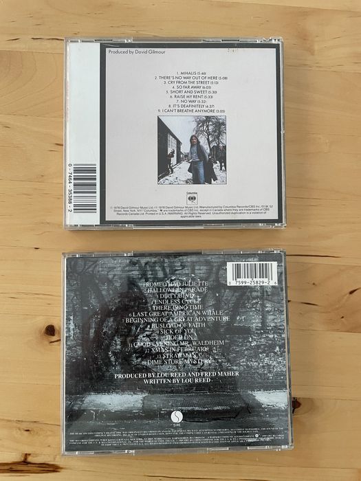 David Gilmour e Lou Reed