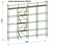 Rusztowanie choinkowe klinowe 100m2 wersja ekonomiczna