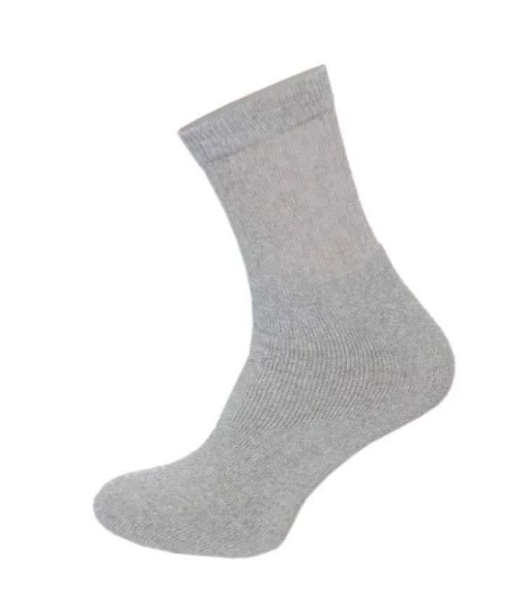 15 x Klasyczne skarpety męskie SZARE 39-42 bawełniane frotte 27-28cm