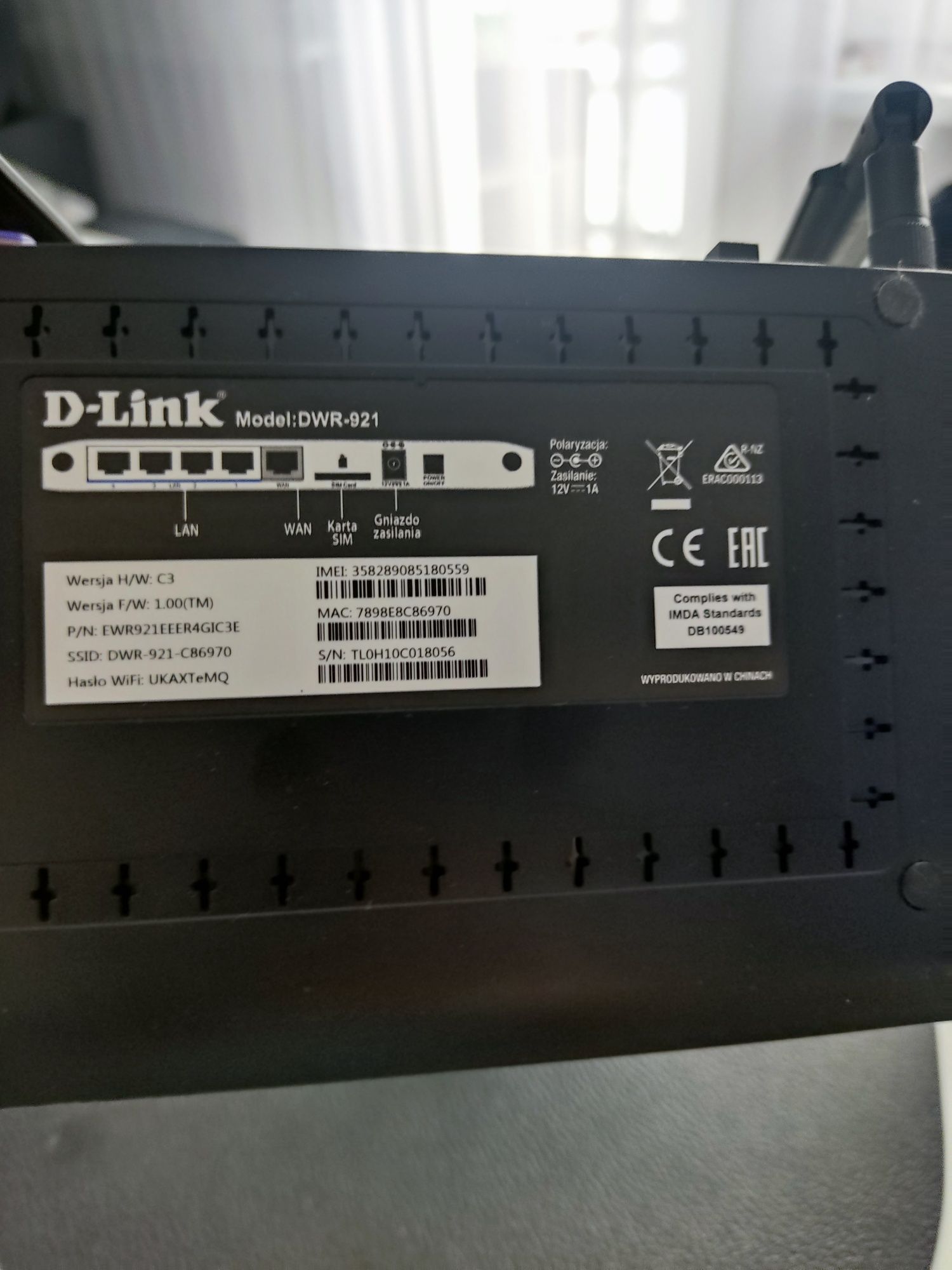 Router d-link DWR-921