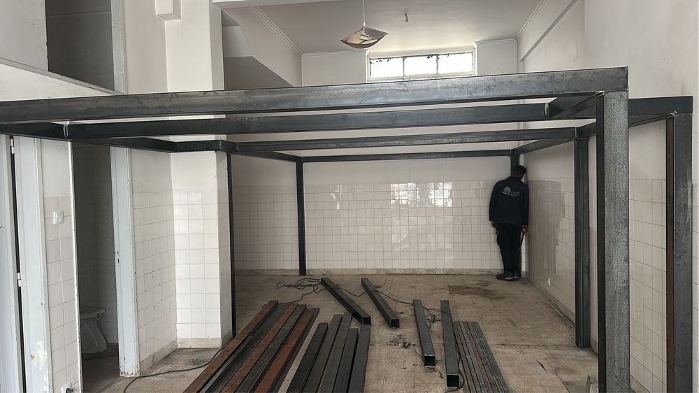Mezanine, estrutura para segundo piso