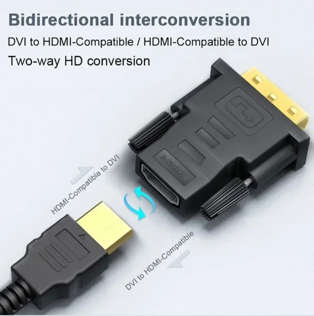 адаптер переходник hdmi,vga,DP,dvi,rca