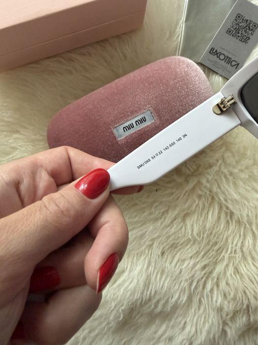Okulary Miu Miu biale
