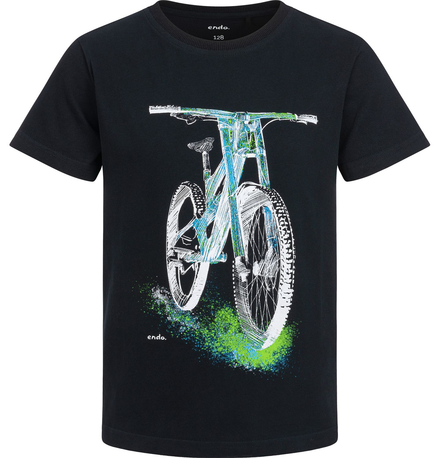 T-shirt Koszulka chłopięca 110 Bawełna MTB Bmx Rower Czarny Endo