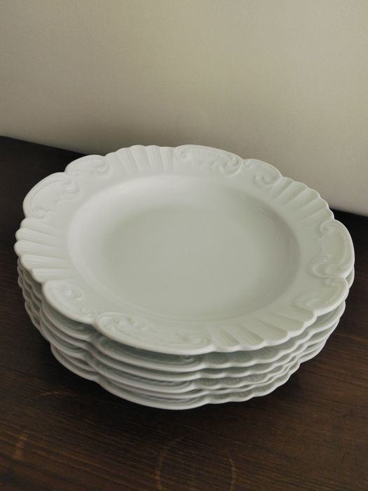 6 pratos de sopa brancos Vista Alegre