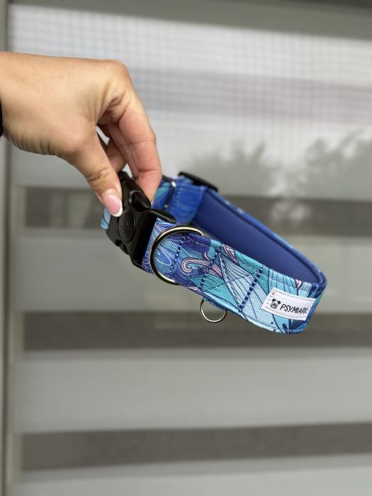 Obroża na zatrzask dla psa M/3cm z podszyciem