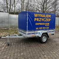 Wynajem przyczepy z plandeką - 2,50 x 1,50 x 1,50m