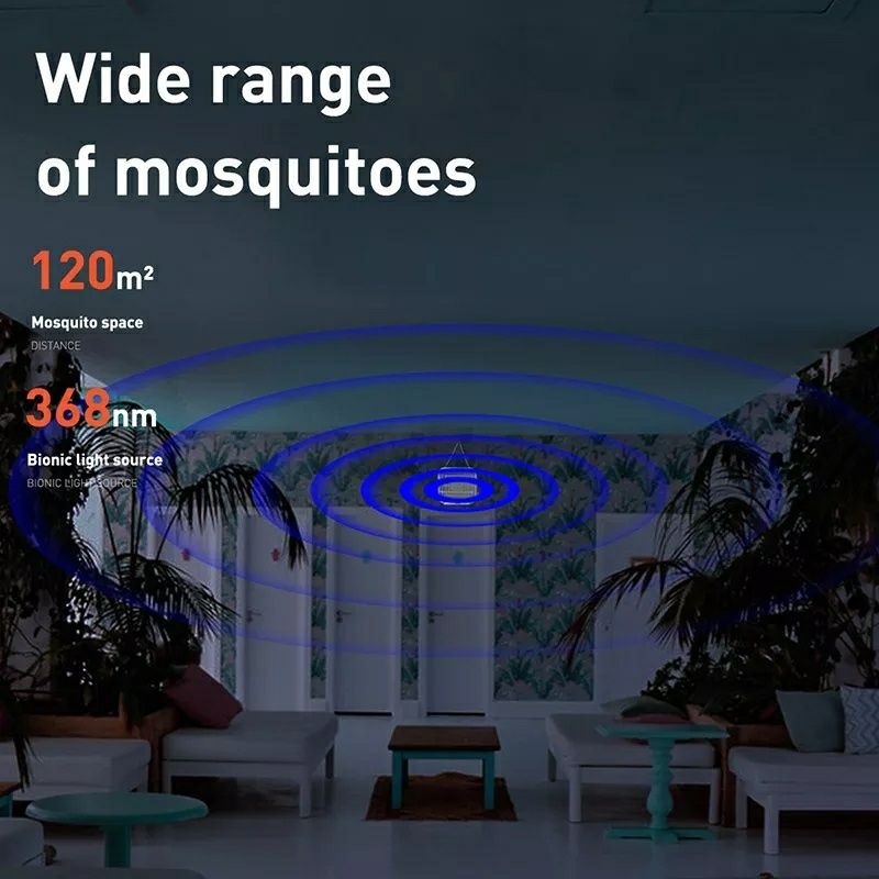 Электрическая Комароловка Baseus Breeze wall-mounted bug zapper (EU)