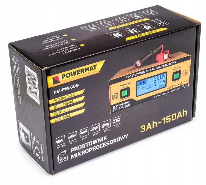 Prostownik mikroprocesorowy akumulatorowy 6V - 24V