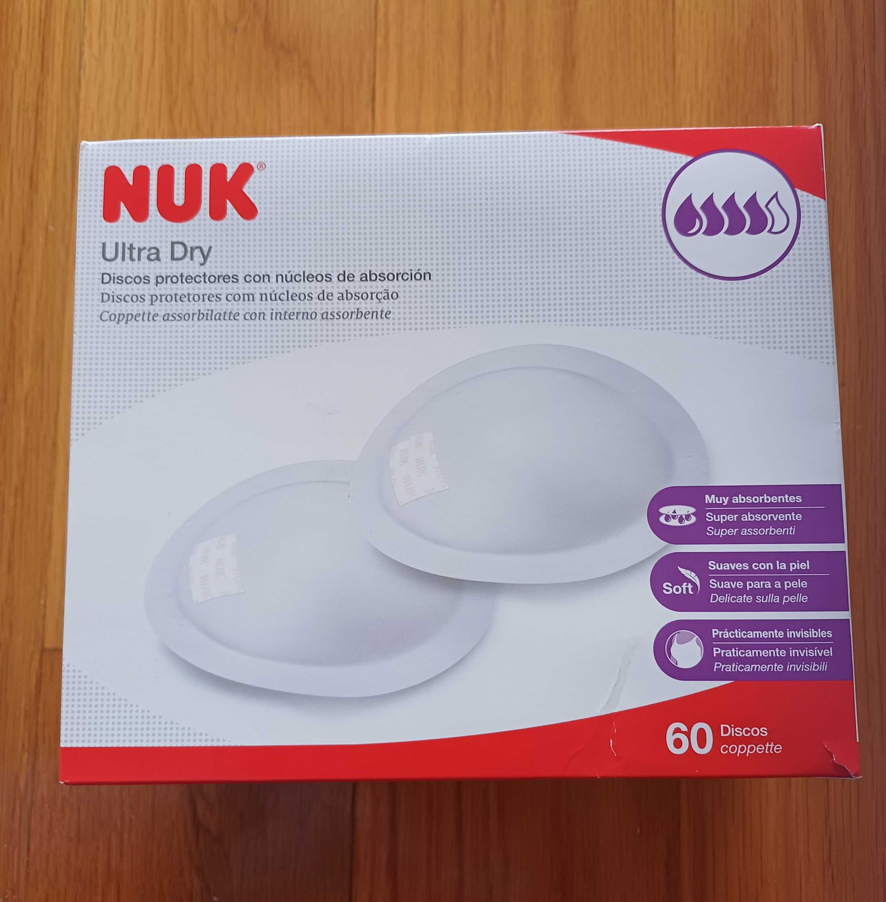 Pack de 60 discos protetores da NUK