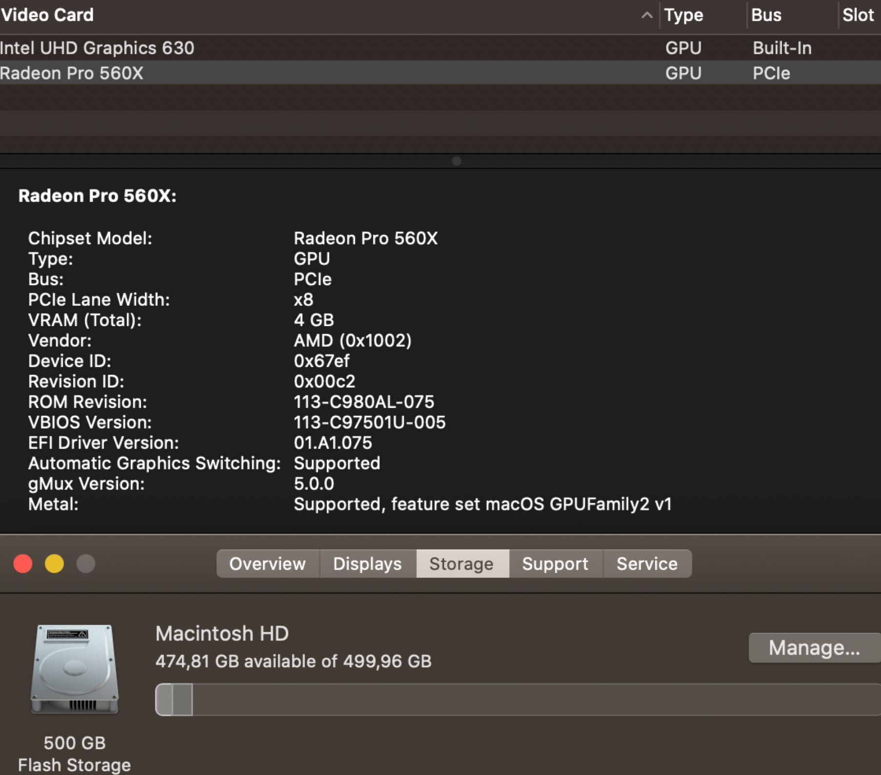 TRADE IN! Ноутбук MacBook Pro 15’’ (MR942) 2018 i7/16/512/Pro560X, 4GB