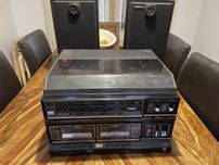 Aparelhagem gira discos vintage
